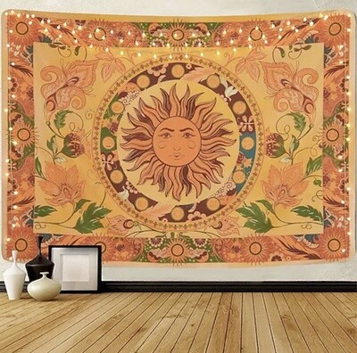 Yellow Sun Tapestry