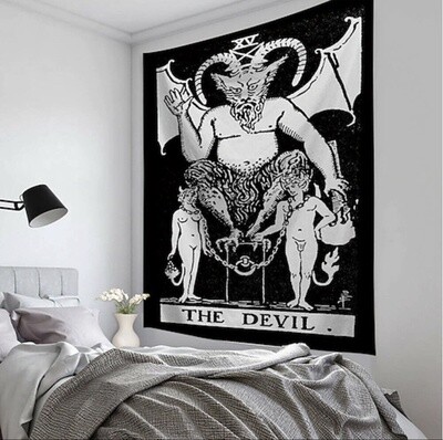 Tarot Devil Tapestry