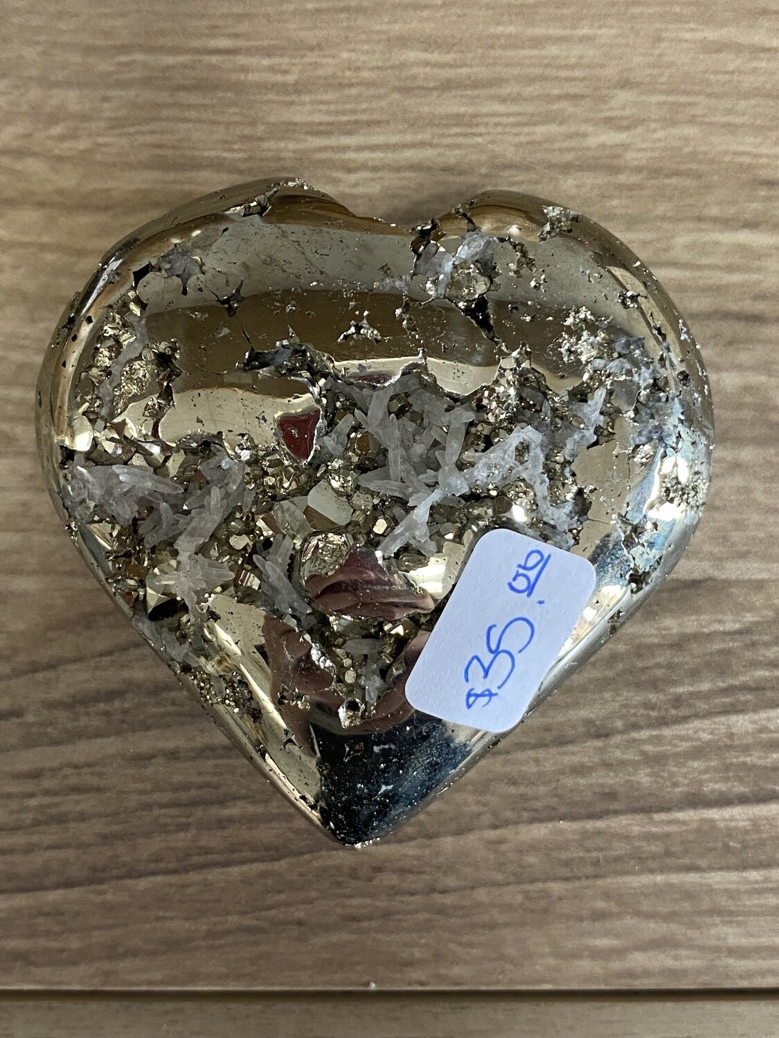 Medium Pyrite Heart