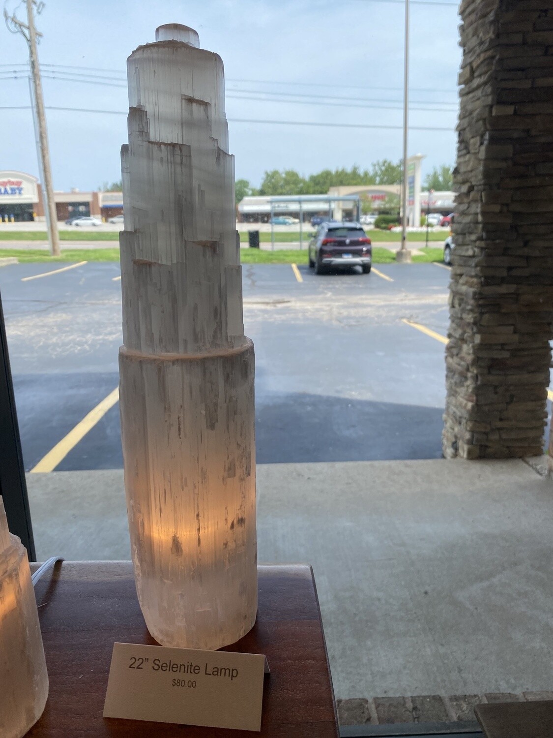 22&quot; Selenite Lamp