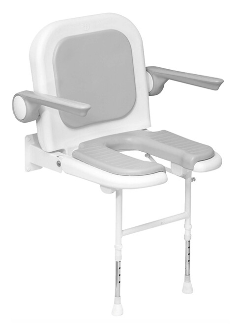 Fauteuil de douche pliant rembourré