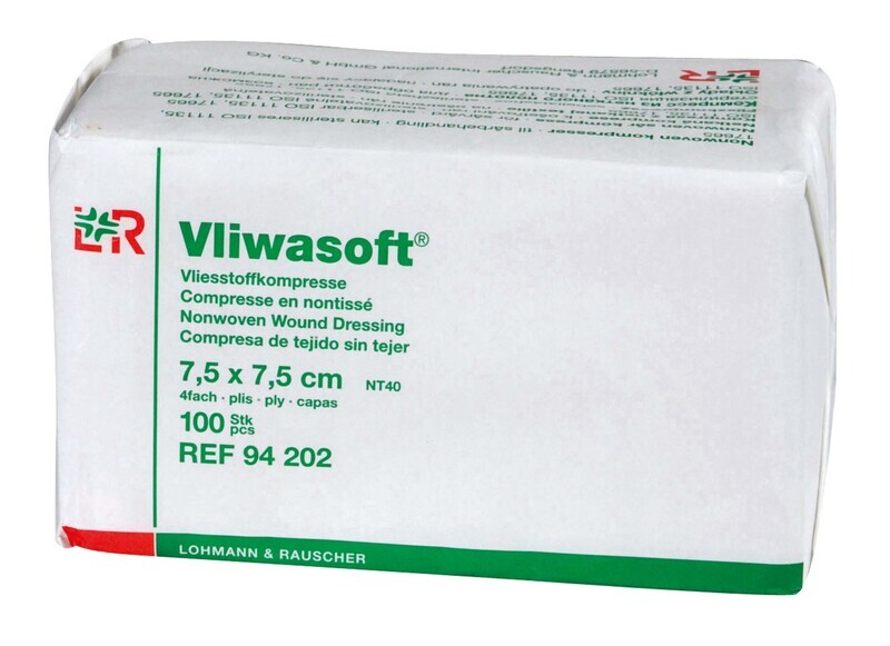 COMPRESSE EN NON-TISSÉ NON STÉRILE VLIWASOFT®