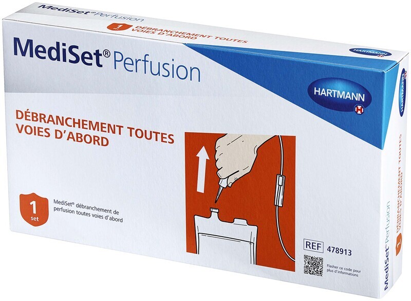 MEDISET® DÉBRANCHEMENT DE PERFUSION (TOUTES VOIES D’ABORD)