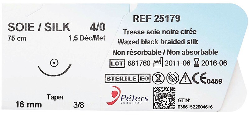 Catégorie : Suture & ligature
SUTURE SOIE NOIRE