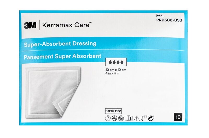 PANSEMENT HYDROCELLULAIRE SUPER ABSORBANT KERRAMAX CARE™