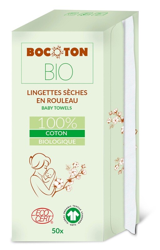 LINGETTE SÈCHE EN ROULEAU POUR BÉBÉ