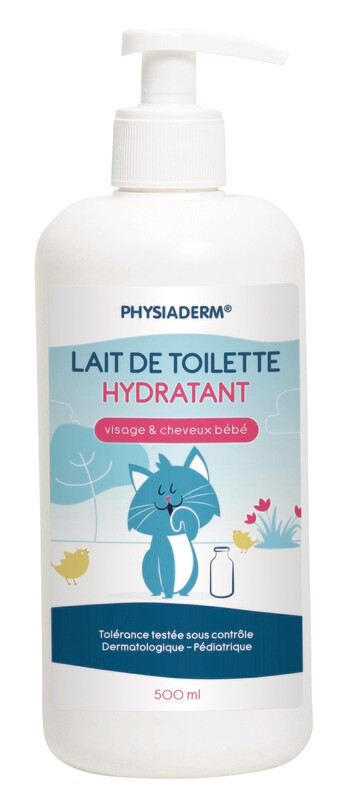 LAIT DE TOILETTE HYDRATANT BÉBÉ PHYSIADERM