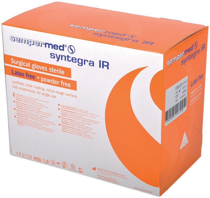 GANT POLYISOPRÈNE SEMPERMED® SYNTEGRA IR SANS LATEX NON POUDRÉ STÉRILE
