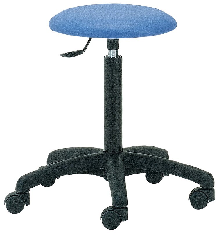 TABOURET LAQUÉ SUR ROULETTES