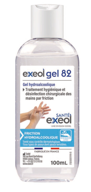 GEL HYDROALCOOLIQUE EXEOL GEL 82