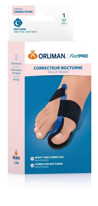 CORRECTEUR NOCTURNE HALLUX VALGUS ORLIMAN FEETPAD®