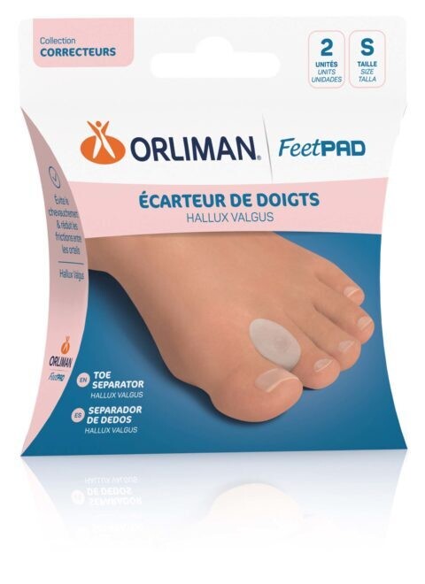 ÉCARTEUR DE DOIGTS HALLUX VALGUS ORLIMAN FEETPAD®