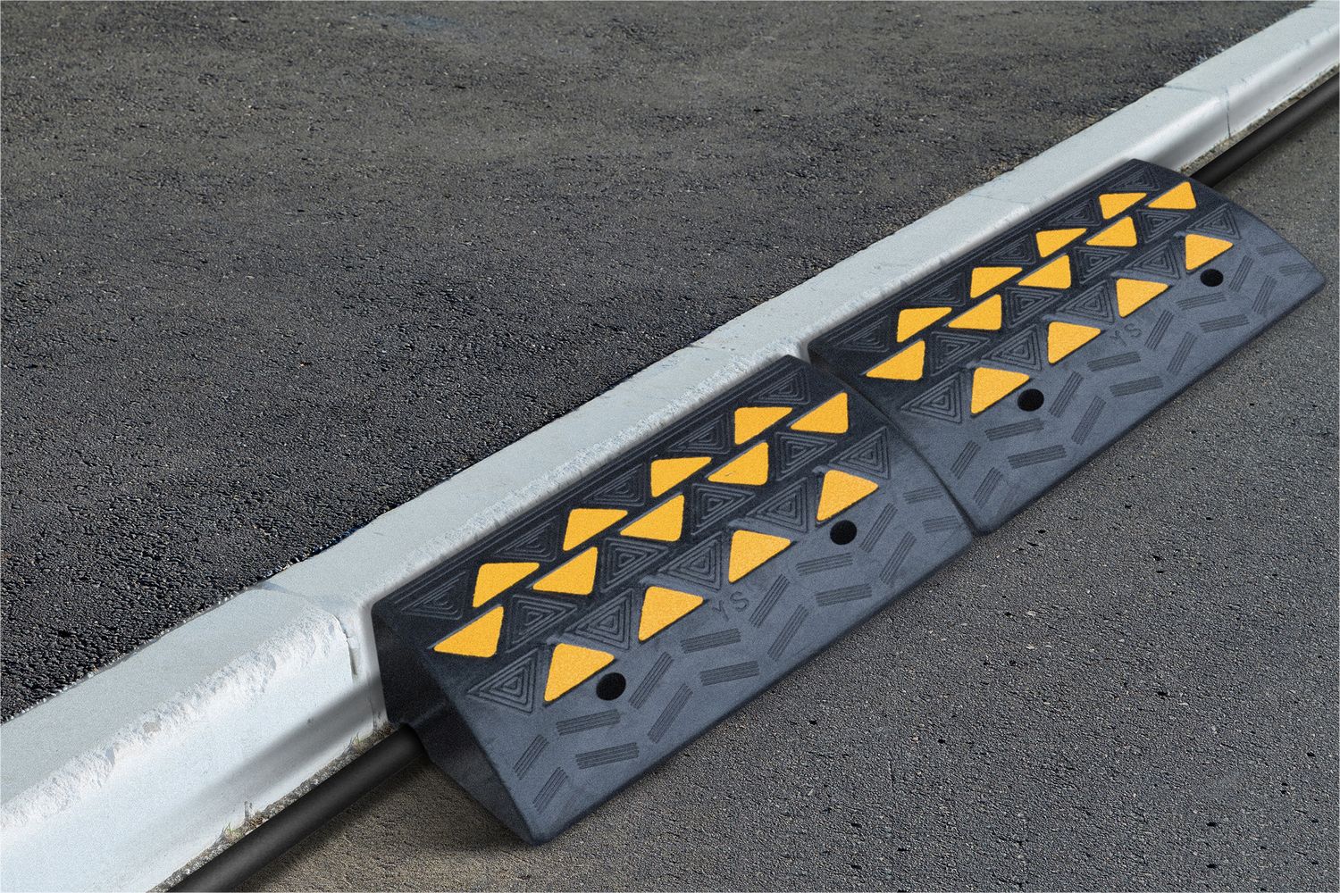 Rampe de bordure en caoutchouc, 6"