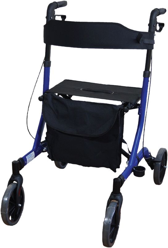 Déambulateur pliable ultra léger à 4 roues de luxe