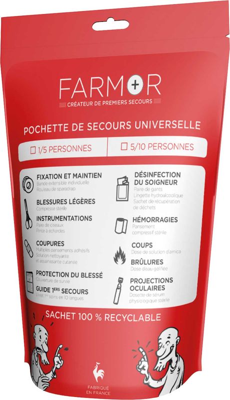 Pochette De Secours PE Recyclable 1/5 Pers