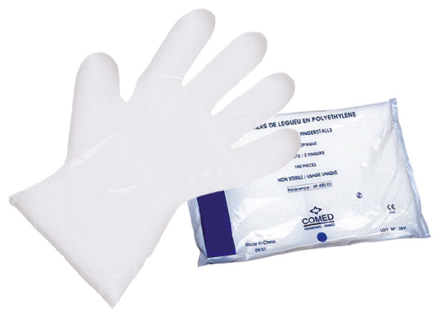 GANT POLYÉTHYLÈNE MIXTE À USAGE UNIQUE