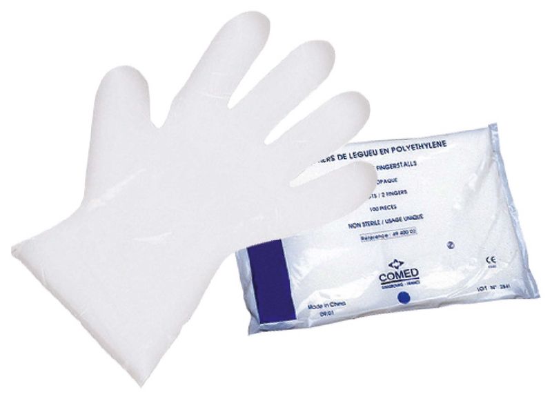 GANT POLYÉTHYLÈNE MIXTE À USAGE UNIQUE