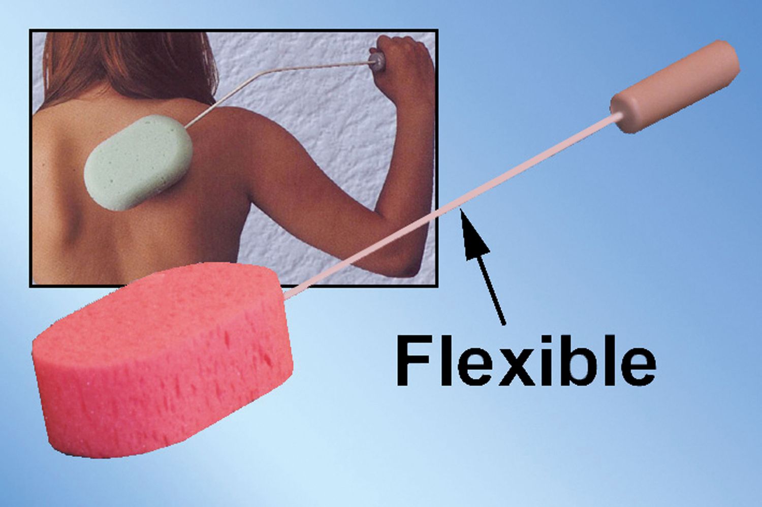 ÉPONGE LAVE DOS FLEXIBLE