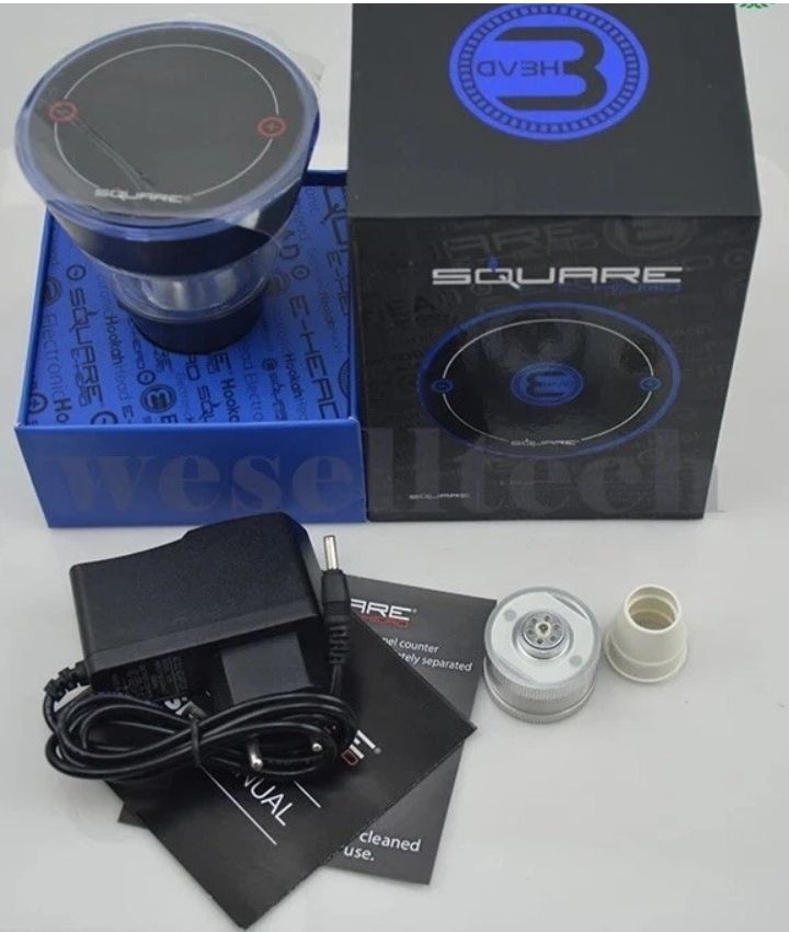 Square E Shisha Hookah Electronic Head - Blue