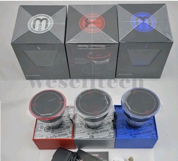 Square E Shisha Hookah Electronic Head - Blue