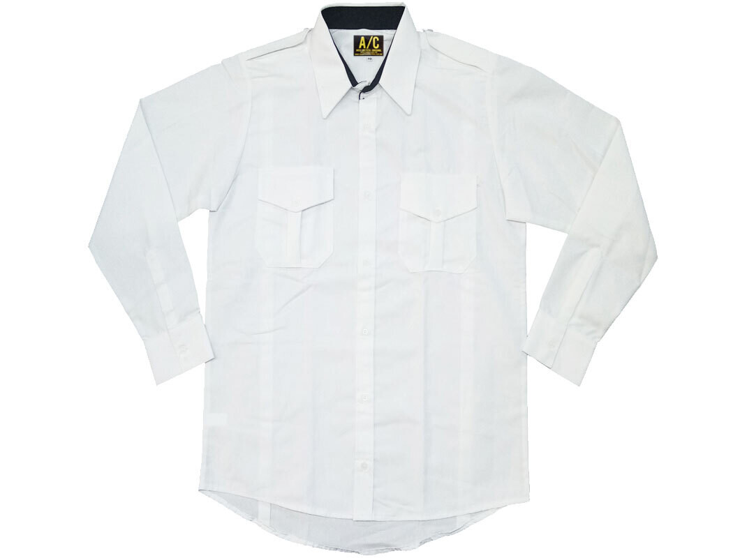 Camisa blanca lisa manga larga