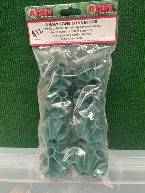 6 Way cane connectors pack of 8