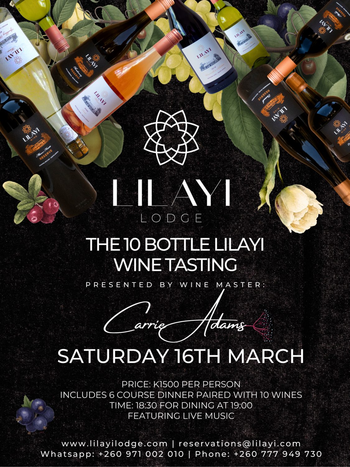 Saturday 16th March 10 Bottle Tasting