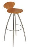 Athena Backed Bar Stool
