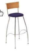 Eros Beech Backed Bar Stool