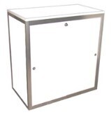 1M High Lockable  Cupboard With Shelf