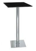 Square Based Square Top Poseur Table
