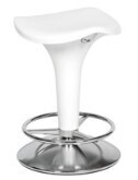 White Low Stool