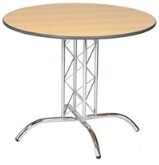 Apollo 3&#39; Chrome Base Round Table