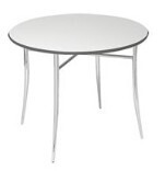 Juno 3&#39; Chrome Legged Round Table
