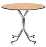 Artemis 3&#39; Chrome Legged Round Table
