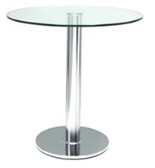 Small Glass Cafe Table
