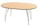 Apollo Chrome Oval Meeting Table Seats 4 - 6