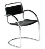 Artemis Cantilever Chrome Armchair