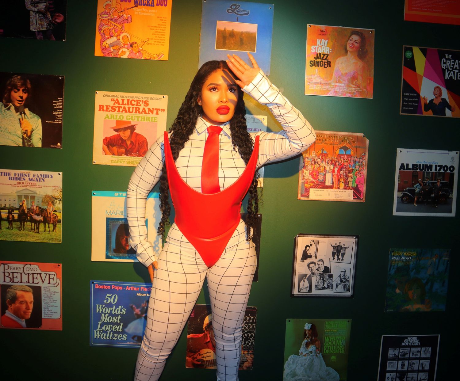 Candy Apple red Sharpe edge Corset