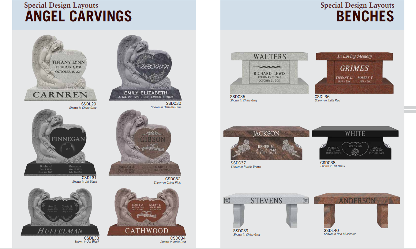Angel carvings/Benches
