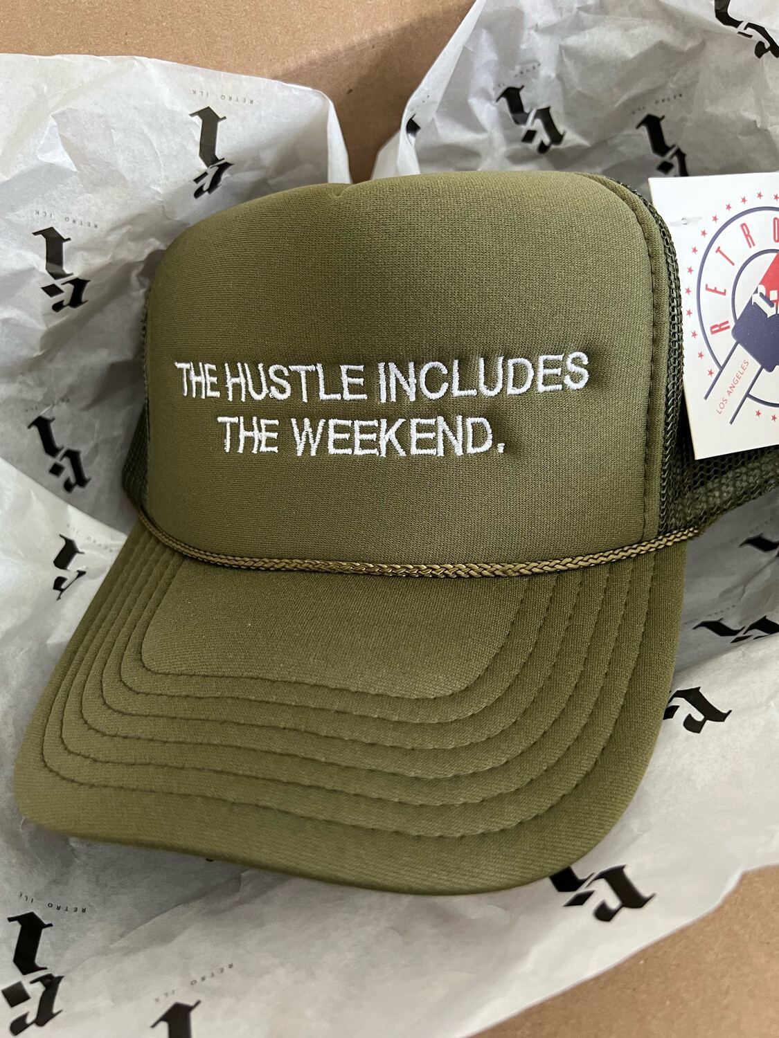 “THE HUSTLE” OLIVE GREEN