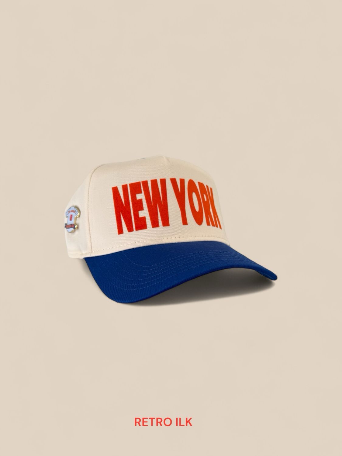 NY- CREAM/ROYAL BLUE
