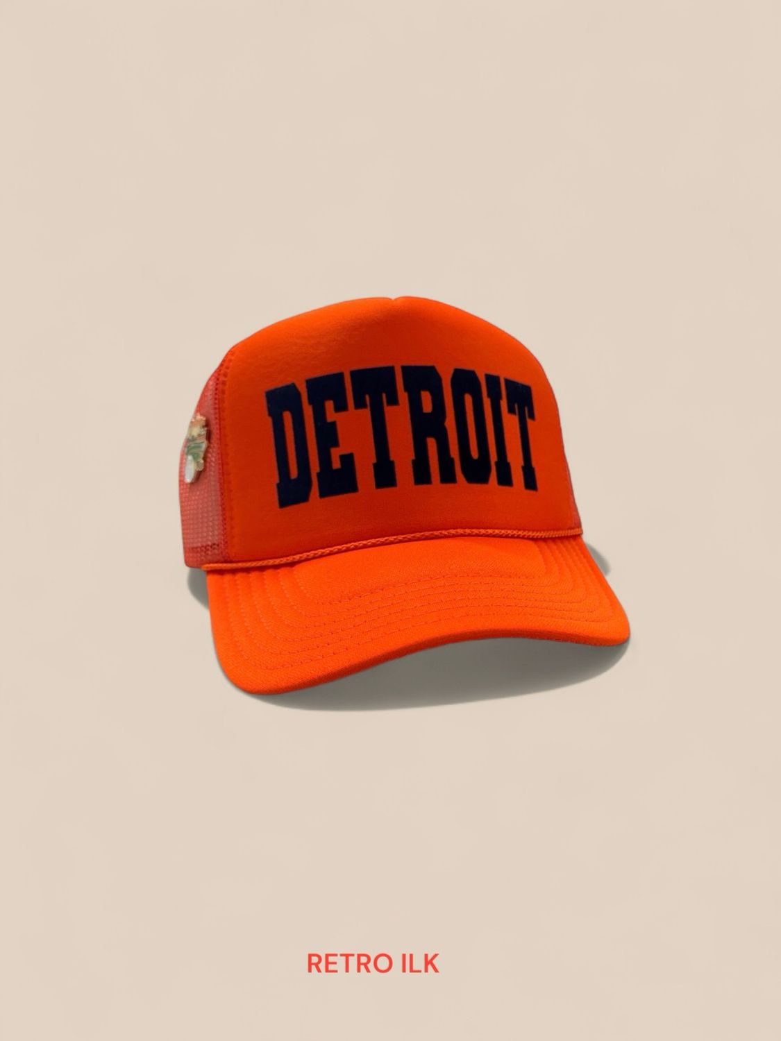 DETRIOT- BLUE LETTERING