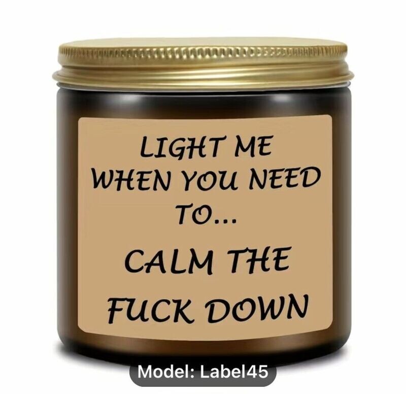 Light Me When You Need To...lavender candle Light Me When You Need To...lavender candle