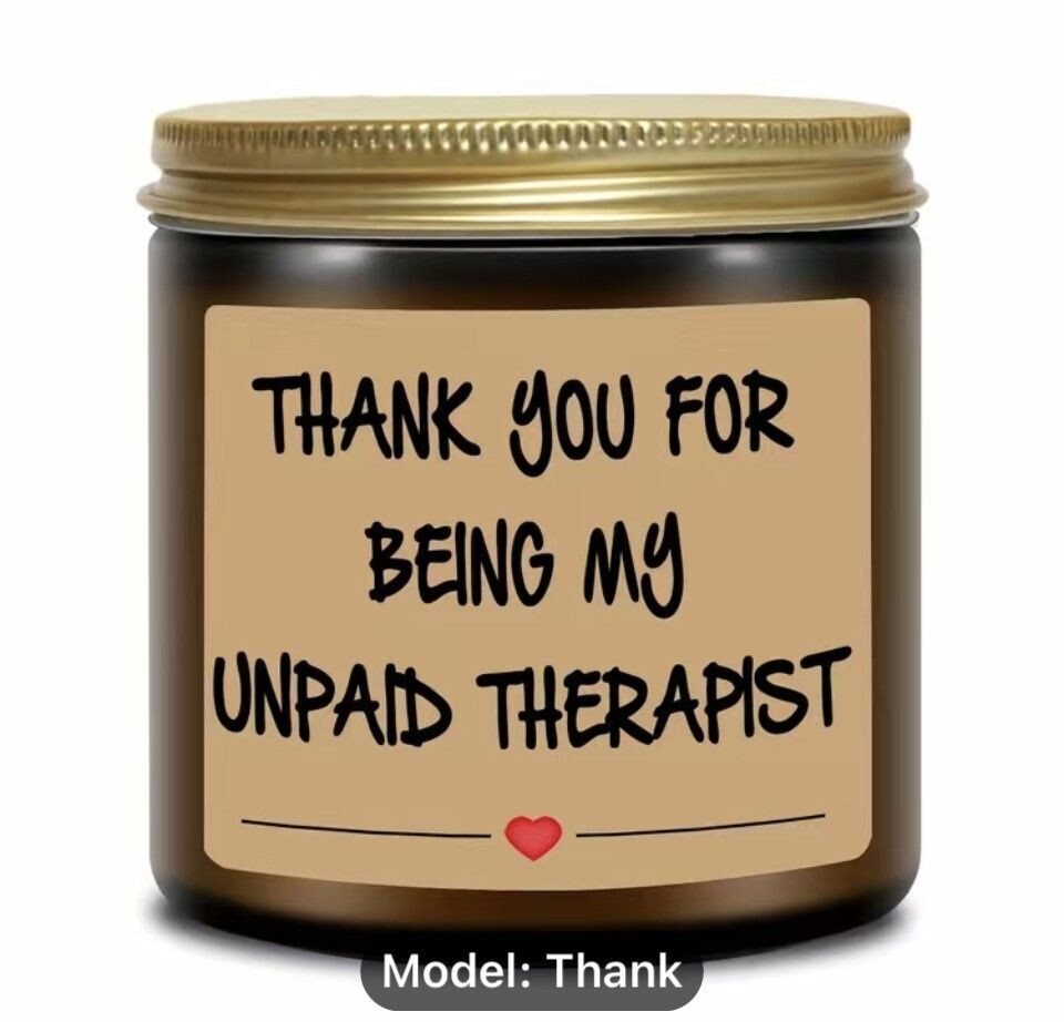 Thank You For Being My Therapist Doggie Candle