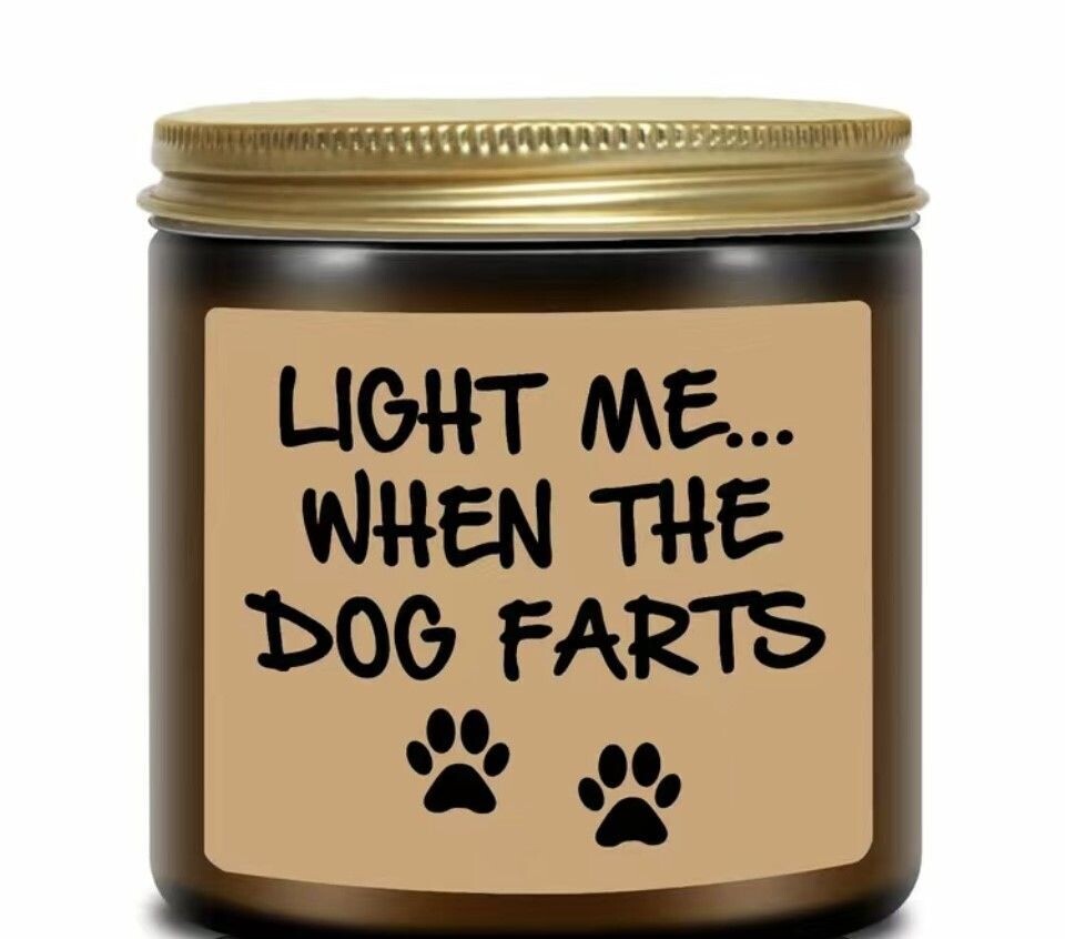 Light me when the Dog Farts Candle