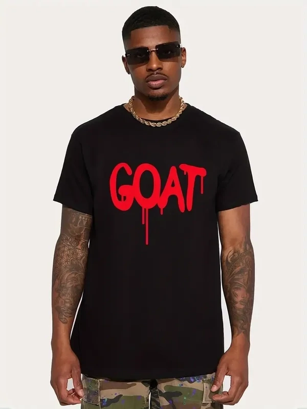 Men's Goat Tee  Black Large