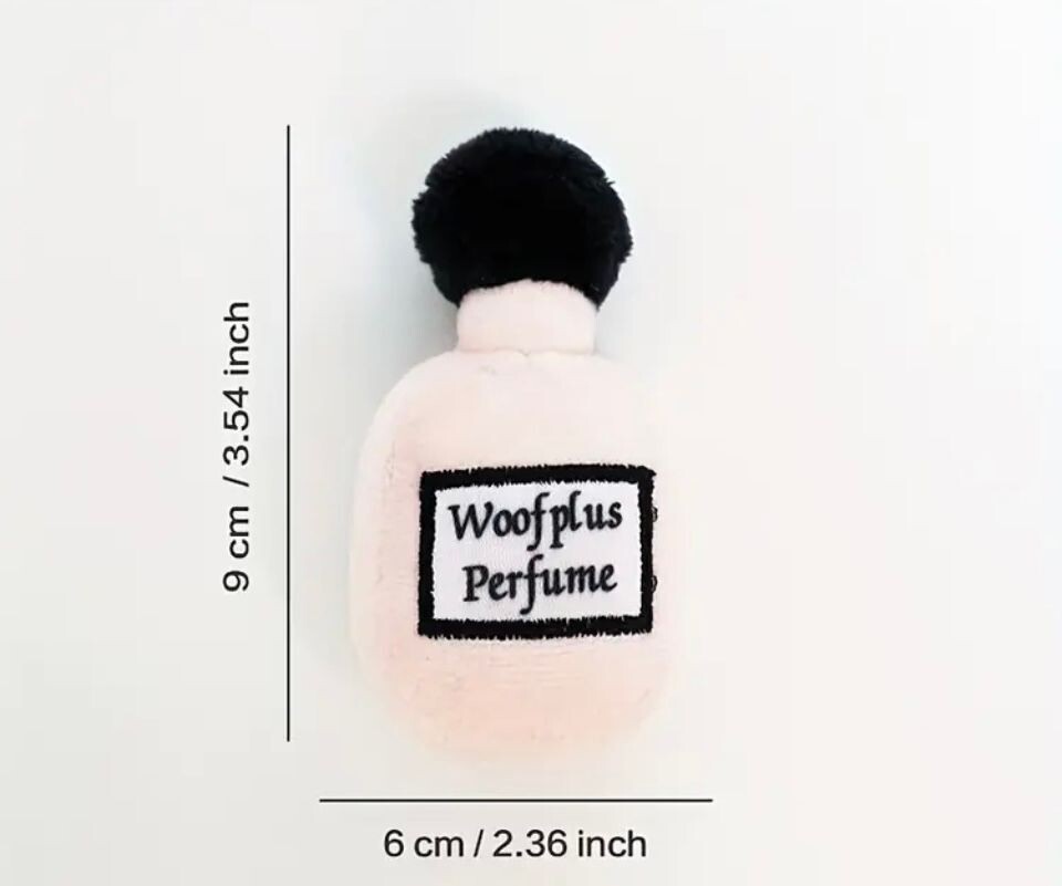 Doggie Plush Toy Perfume Bottle Cream