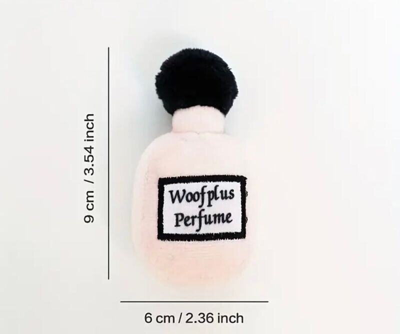 Doggie Plush Toy Perfume Bottle Cream