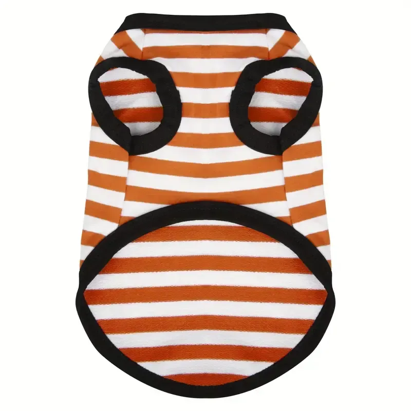 Stripe Orange Doggie Tee Medium